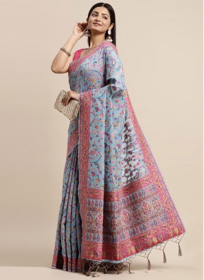 Mod Woven Cotton Silk Contemporary Saree