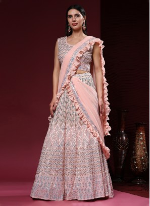 Modern Embroidered Readymade Lehenga Choli