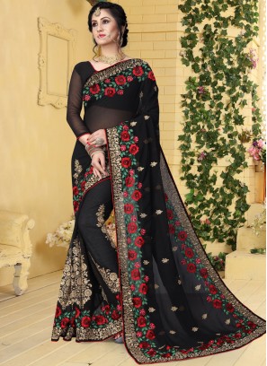 Modernistic Black Designer Saree