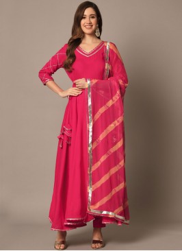 Modernistic Plain Pink Salwar Kameez 