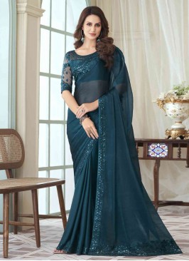 Modernistic Silk Border Contemporary Style Saree