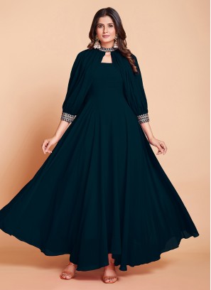 Modest Morpeach  Sequins Trendy Gown