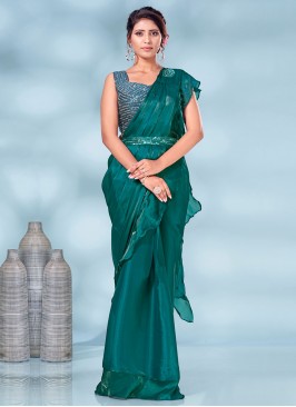 Modest Plain Trendy Saree