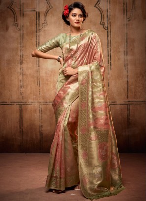 Modest Silk Zari Saree