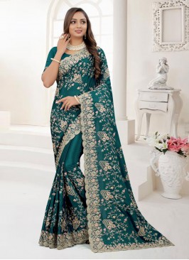 Modish Chinon Trendy Saree