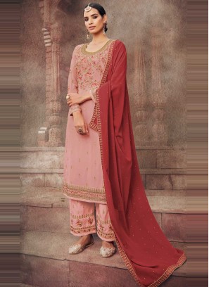 Modish Pink Festival Designer Pakistani Suit