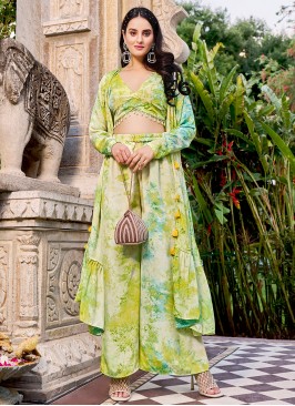 Modish Silk Print Salwar Kameez