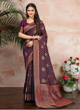 Monumental Satin Silk Wedding Trendy Saree