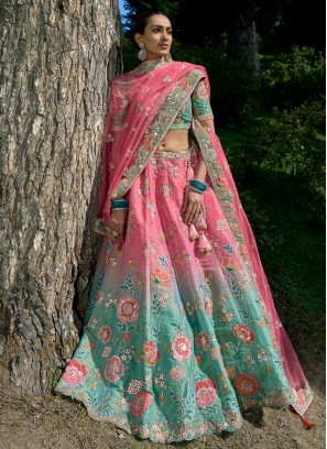 Monumental Zari Engagement Designer Lehenga Choli