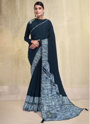 Morpeach  Color Contemporary Saree