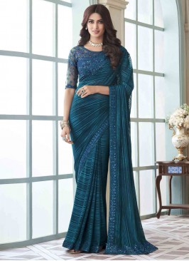 Morpeach  Sangeet Silk Contemporary Style Saree