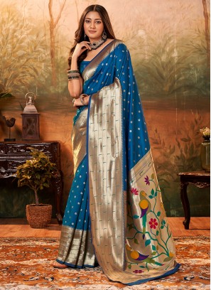 Morpeach  Wedding Pure Silk Trendy Saree
