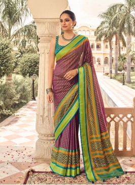 Multi Color Patola Bold Saree