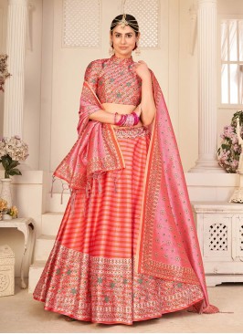 Multi Color Pure Rera Silk Patola Print Lehenga