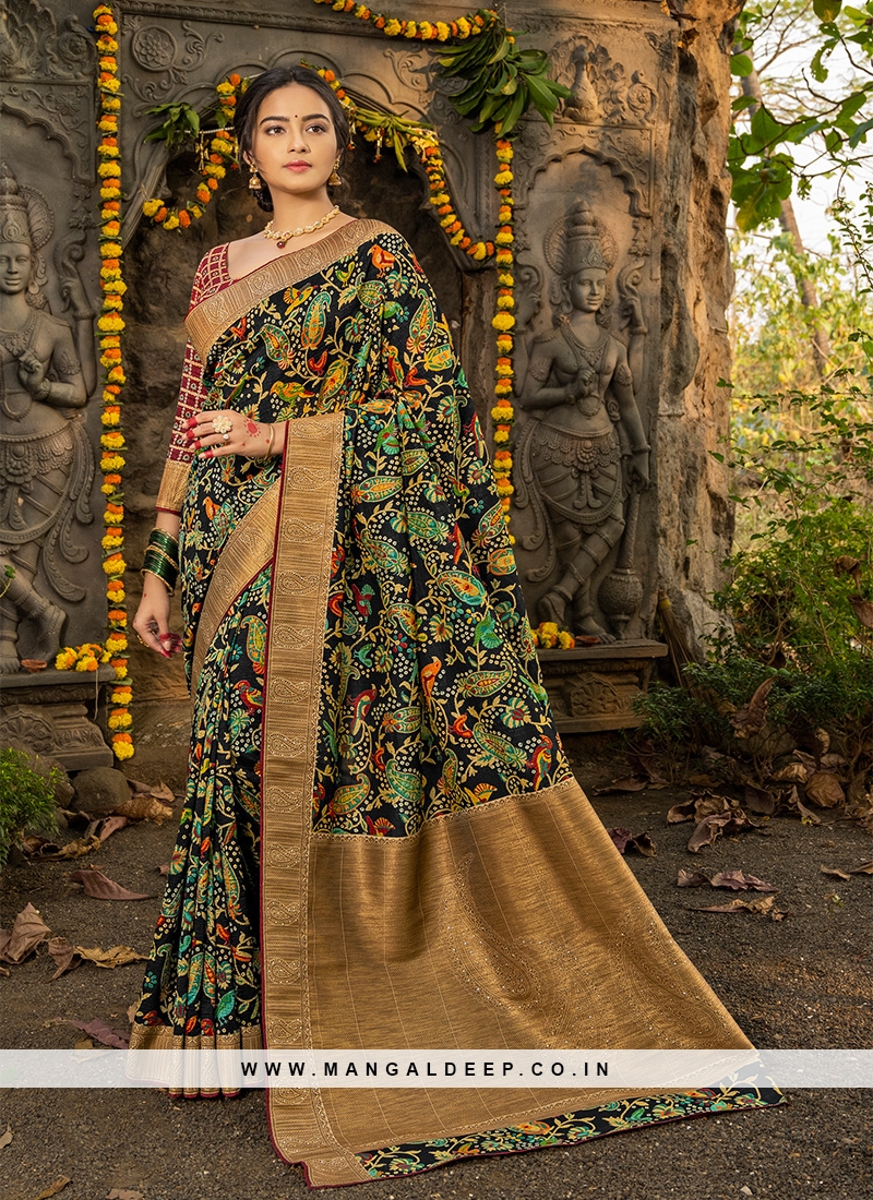 traditional uppada art silk saree wear online | Heenastyle