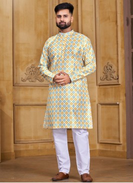 Multi Colour Banglori Silk Kurta