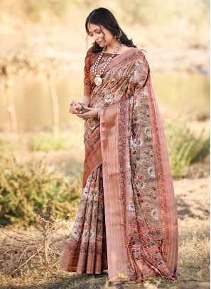 Multi Colour Casual Jacquard Trendy Saree