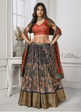 Multi Colour Ceremonial Designer Lehenga Choli