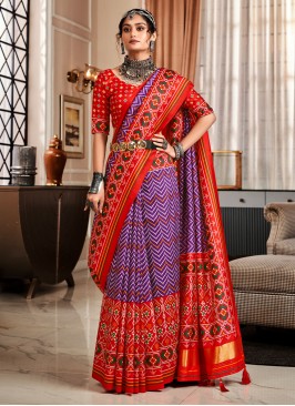 Multi Colour Ceremonial Trendy Saree
