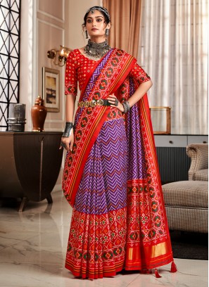 Multi Colour Ceremonial Trendy Saree