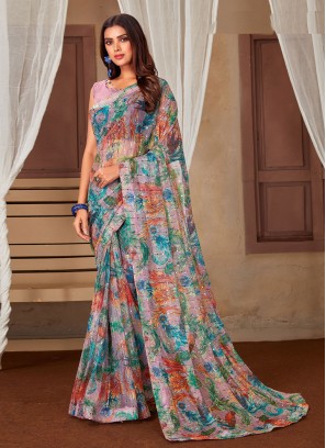 Multi Colour Color Contemporary Saree