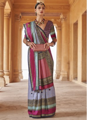 Multi Colour Color Contemporary Saree