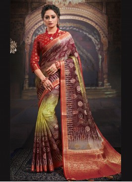 Multi Colour Color Designer Saree