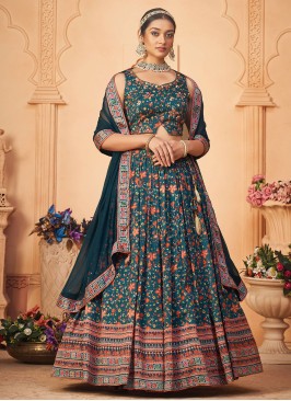 Multi Colour Color Trendy Layered Lehenga Choli