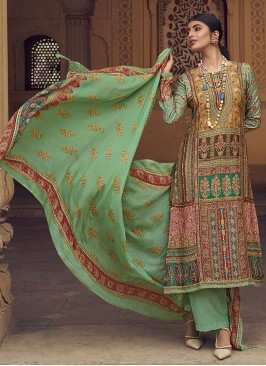 Multi Colour Digital Print Festival Pakistani Salwar Kameez
