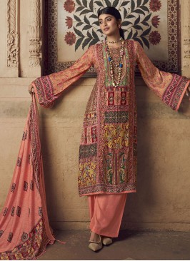 Multi Colour Digital Print Party Pakistani Salwar Suit