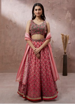 Multi Colour Embroidered Ceremonial Trendy Lehenga Choli