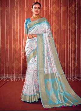 Multi Colour Fancy Fabric Designer Saree