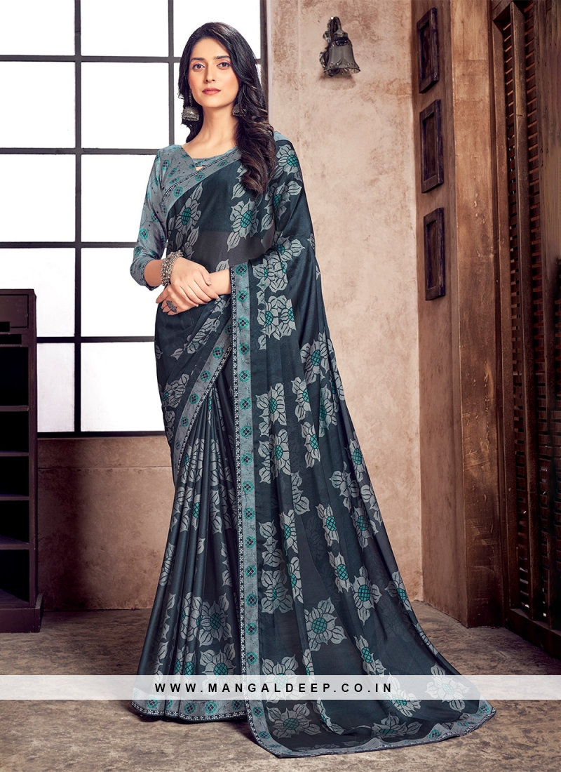 Buy online Multi Colored Printed Saree With Blouse from ethnic wear for  Women by Bleesbury Enterprise for ₹849 at 76% off | 2024 Limeroad.com