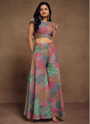 Multi Colour Muslin Festival Designer Kurti