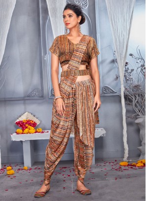 Multi Colour Net Embroidered Saree