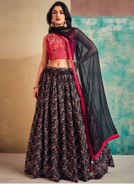 Multi Colour Party Chiffon Readymade Lehenga Choli