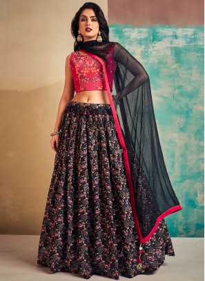 Multi Colour Party Chiffon Readymade Lehenga Choli