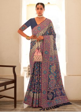 Multi Colour Pashmina Trendy Saree