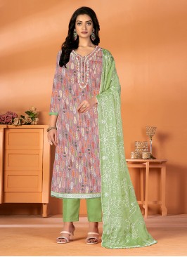 Multi Colour Printed Casual Salwar Suit