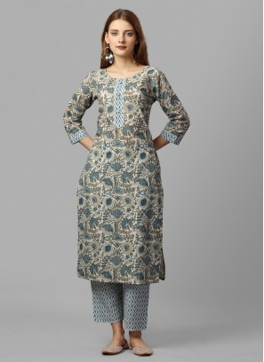 Multi Colour Printed Ceremonial Party Wear Kurti