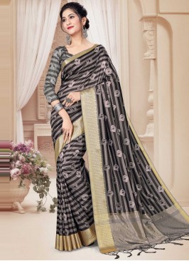 Multi Colour Printed Ceremonial Trendy Saree