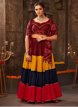 Multi Colour Printed Lehenga Choli