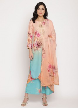 Multi Colour Printed Readymade Salwar Kameez