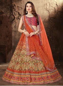 Multi Colour Sangeet Lehenga Choli