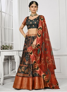 Multi Colour Sangeet Silk Designer Lehenga Choli