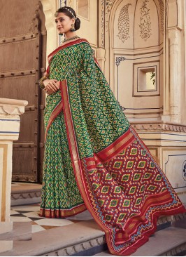 Multi Colour Silk Classic Saree