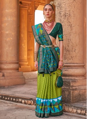 Multi Colour Silk Classic Saree