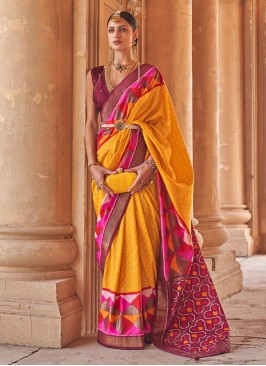 Multi Colour Silk Festival Trendy Saree