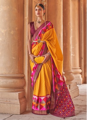 Multi Colour Silk Festival Trendy Saree