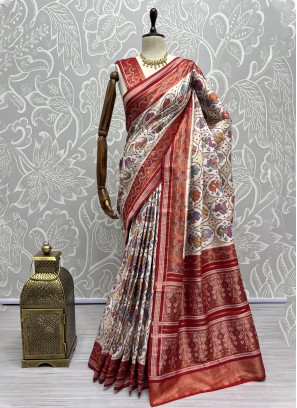 Multi Colour Silk Wedding Trendy Saree